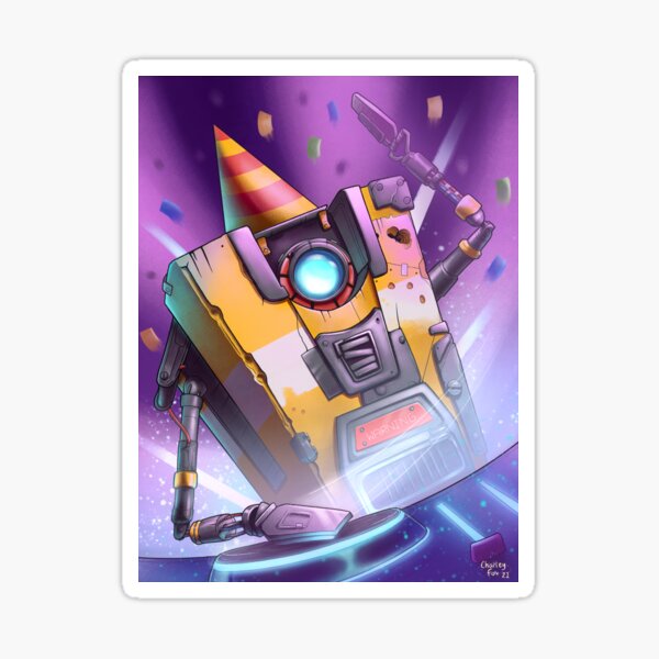 Vista previa del artículo con la obra «DJ Claptrap», diseñado y vendido por CharleyFox.