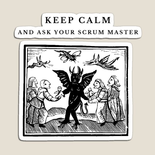 Artikelvorschau, Scrum-Master entworfen und verkauft von nerd-for-agile.
