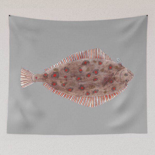 Item preview, San Juan's Halibut designed and sold by fishfolkart.