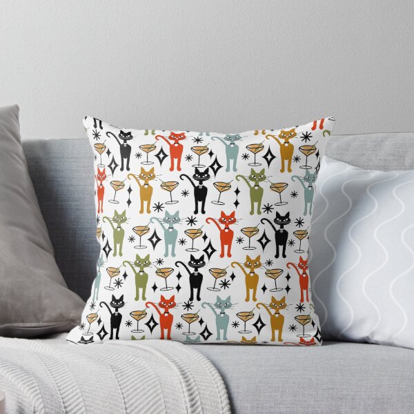 Item preview, Party All Night Cats Retro  designed and sold by Sharon Schwalbe.