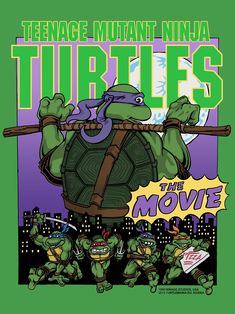 Vintage 1990 Teenage Mutant Ninja Turtles T-Shirt Mirage Studios Comic Image