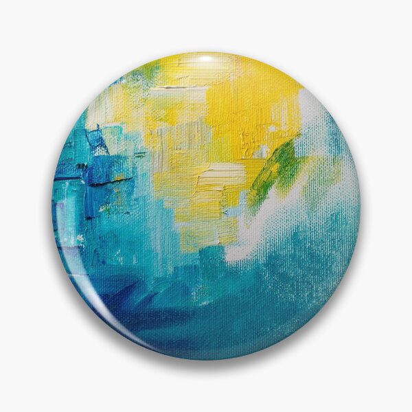 Item preview, Abstract geometric blue and yellow designed and sold by Moon-Light-Art.