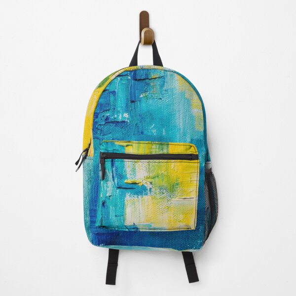 Item preview, Abstract geometric blue and yellow designed and sold by Moon-Light-Art.