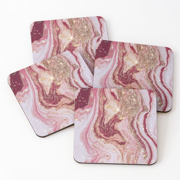 Item preview, fuchsia, gold, cream and glitter marble colors  designed and sold by HadeeeeL.
