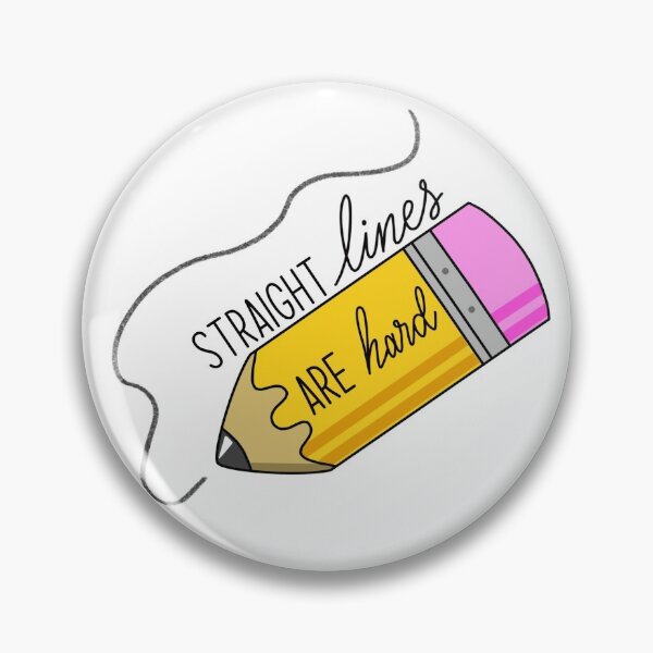 Item preview, Straight Lines Are Hard designed and sold by For Art Sake.