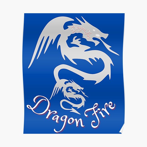 Poster Wei C3 9fer Drache Redbubble