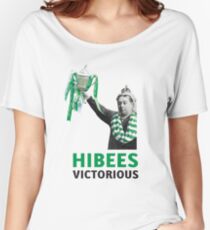 Hibs Scottish Cup Women's Relaxed Fit T-Shirt