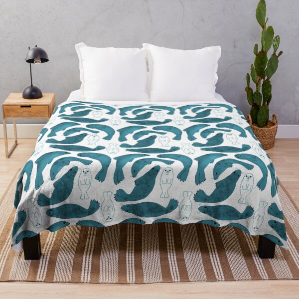 Item preview, Cute Blue Seal Pattern designed and sold by EllenorMererid.