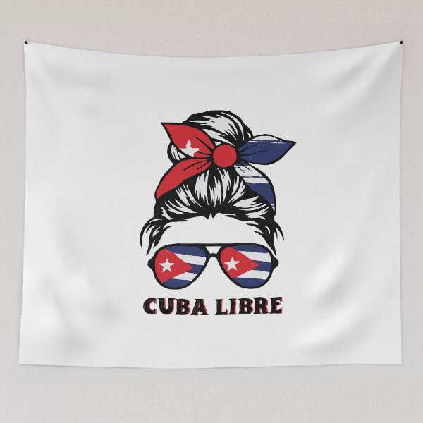 Item preview, Freedom for Cuba - Cuba Libre Messy Bun Bandera designed and sold by Josephines-ZA.