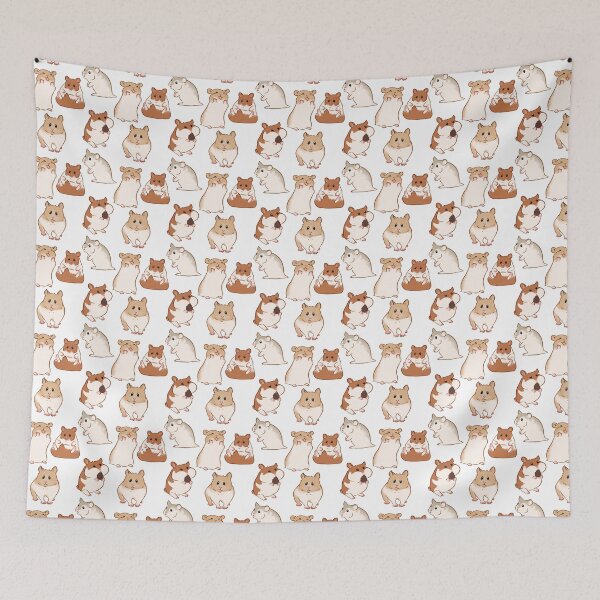 Item preview, cute hamster pattern designed and sold by EllenorMererid.