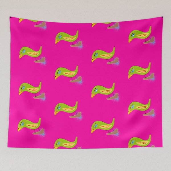 Item preview, Cute Bird Green Doodle Bird Watercolor -   WILDLIFE  designed and sold by matrixvip.