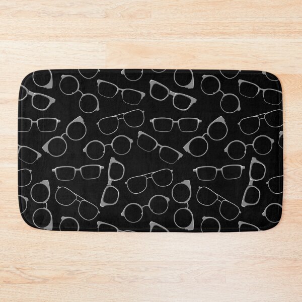 Item preview, Glasses Frames Seamless Pattern - Black and Gray Edition designed and sold by spidericks.