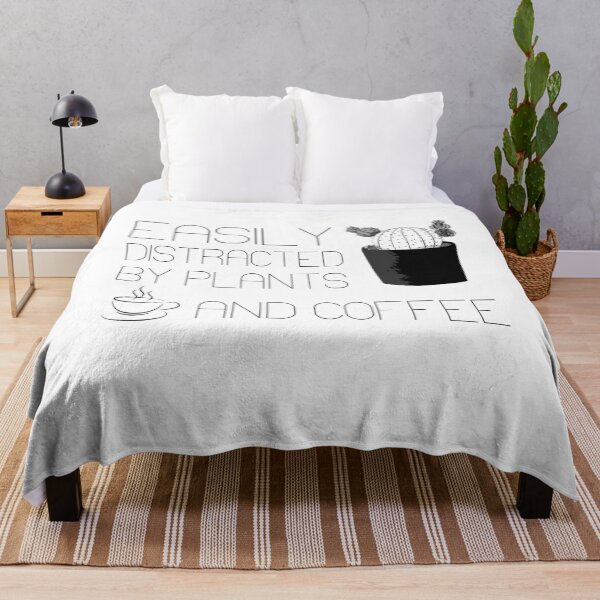 Item preview, Easily Distracted By Plants and Coffee designed and sold by alfa-rouk.