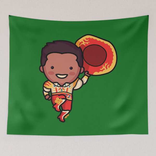 Item preview, Cute Bolivian Dancer in Traditional Clothing Cartoon designed and sold by SLAG-Creative.