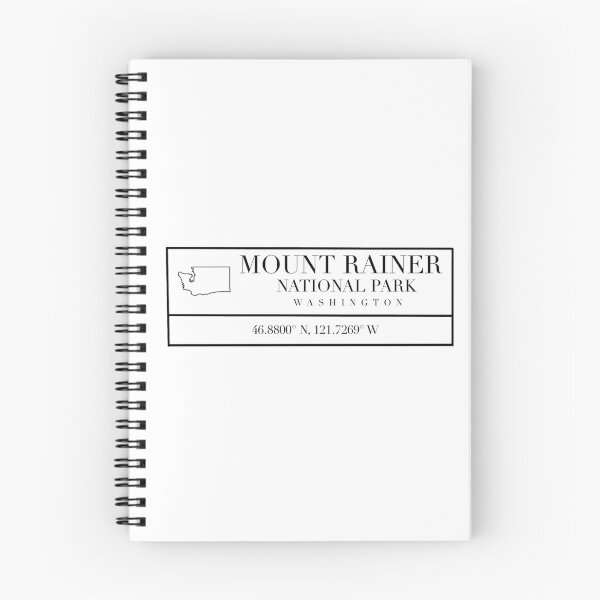 Item preview, Mount Rainer National Park Coordinates designed and sold by Emily Designs.