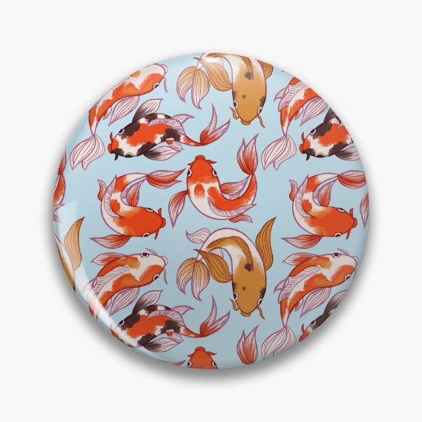 Item preview, Koi Fish Pattern blue designed and sold by EllenorMererid.