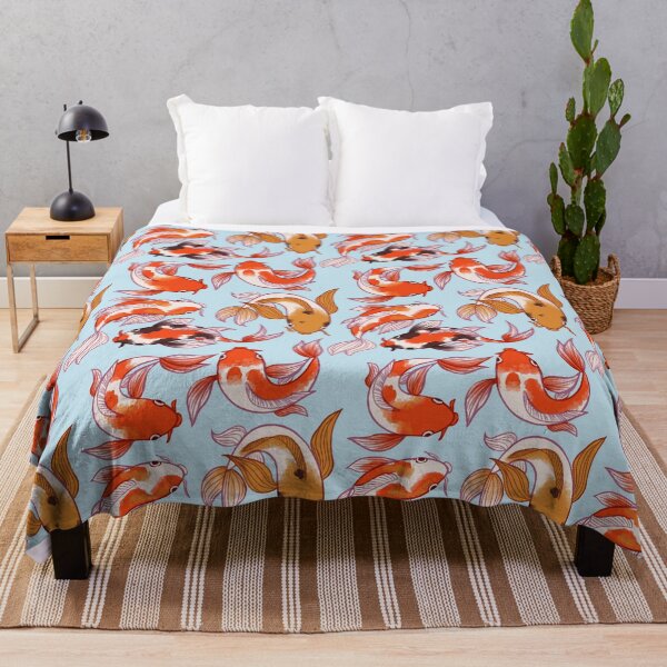 Item preview, Koi Fish Pattern blue designed and sold by EllenorMererid.