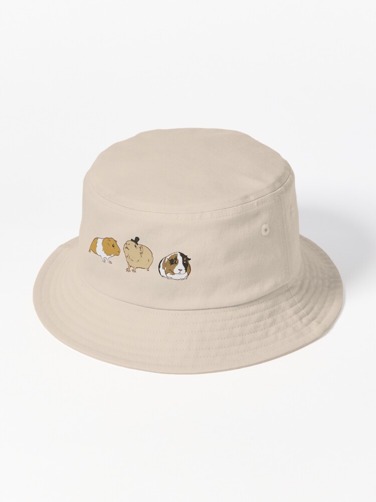 Thumbnail 1 of 6, Bucket Hat, Guinea Pigs pattern designed and sold by EllenorMererid.