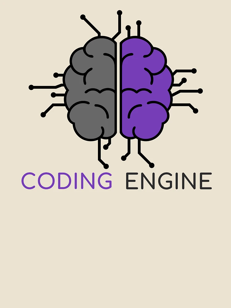 Thumbnail 4 of 4, Relaxed T-Shirt, Coding Engine Networked Brain designed and sold by FoxCodeCreation.