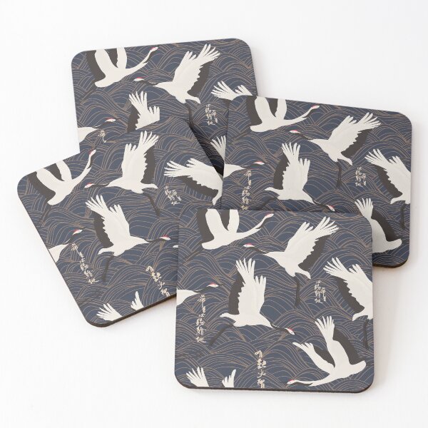 Item preview, Japanese crane bird pattern designed and sold by PG Illustration.