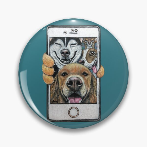 Item preview, Selfie Dogs designed and sold by GardenPartyArt.