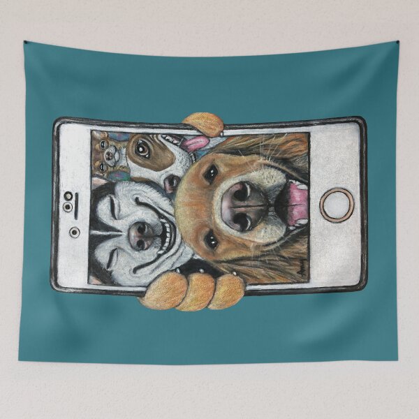 Item preview, Selfie Dogs designed and sold by GardenPartyArt.