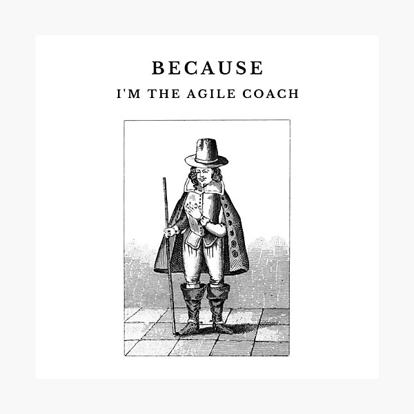 Artikel-Vorschau von Agile Coach, designt und verkauft von nerd-for-agile.
