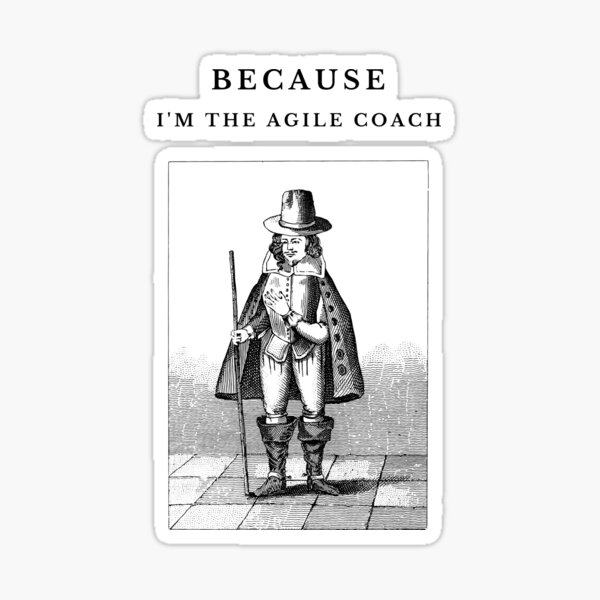Item preview, Agile Coach designed and sold by nerd-for-agile.