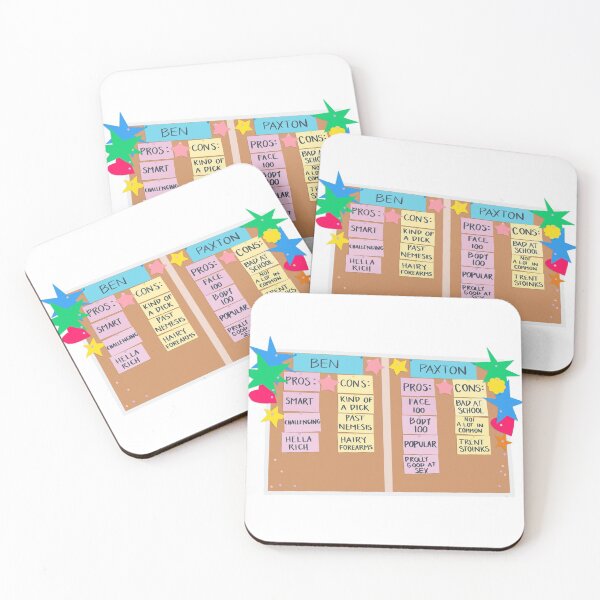 Item preview, Ben and Paxton pros and cons designed and sold by erinsdrawings.