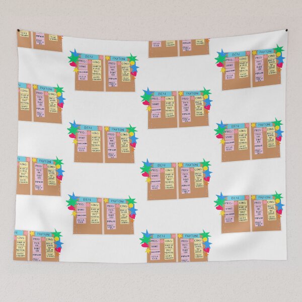 Item preview, Ben and Paxton pros and cons designed and sold by erinsdrawings.