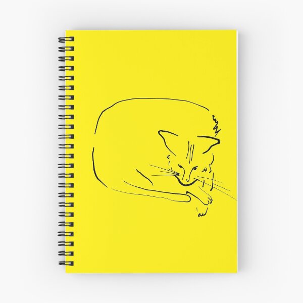 Item preview, Relaxing Cat on Yellow "Paper Drawings/Painting" designed and sold by Istvan Ocztos.