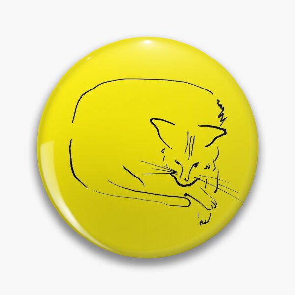 Item preview, Relaxing Cat on Yellow "Paper Drawings/Painting" designed and sold by Istvan Ocztos.