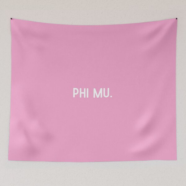 Item preview, Phi Mu - Sorority Fraternity Greek Life Rush Panhellenic All Pink Simple Minimalist Modern designed and sold by gavelacademy.
