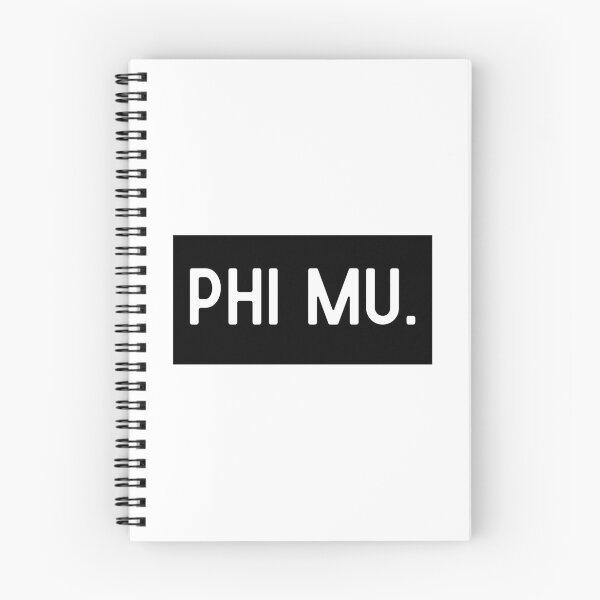 Item preview, Phi Mu - Sorority Fraternity Greek Life Rush Panhellenic Black White Simple Minimalist Modern designed and sold by gavelacademy.
