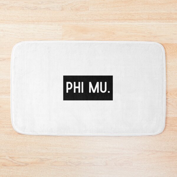 Item preview, Phi Mu - Sorority Fraternity Greek Life Rush Panhellenic Black White Simple Minimalist Modern designed and sold by gavelacademy.