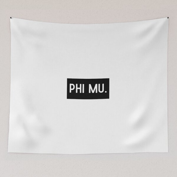 Item preview, Phi Mu - Sorority Fraternity Greek Life Rush Panhellenic Black White Simple Minimalist Modern designed and sold by gavelacademy.