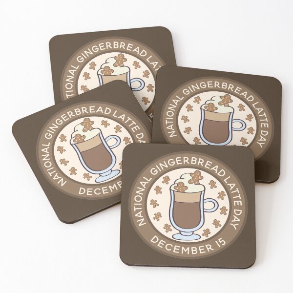 Item preview, National Gingerbread Latte Day designed and sold by HolidayBug.