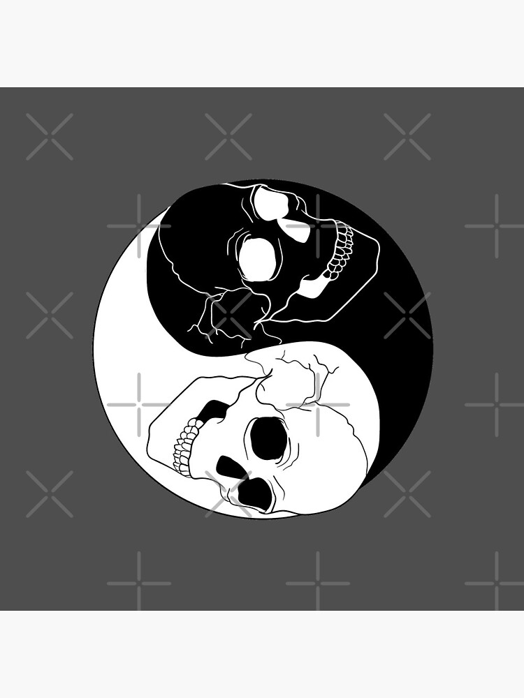 み*0様 The BONEZ Vintage #05 Yin Yang Skul Yin Yang Skull SVG | Yinyang SVG | Skull Clipart | Gothic