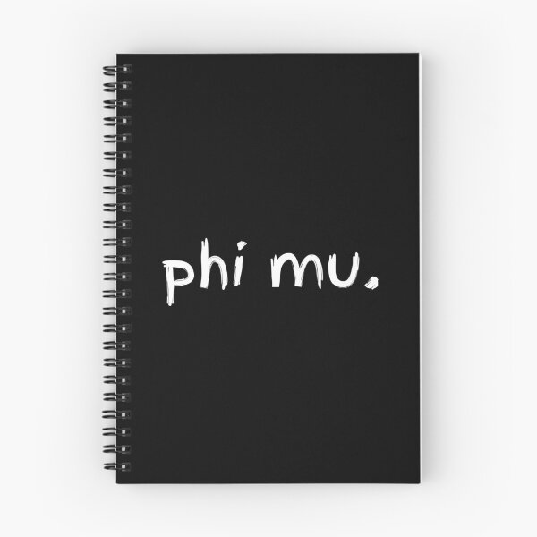 Item preview, Phi Mu - Sorority Fraternity Greek Life Rush Panhellenic Black Font Simple Minimalist Modern designed and sold by gavelacademy.
