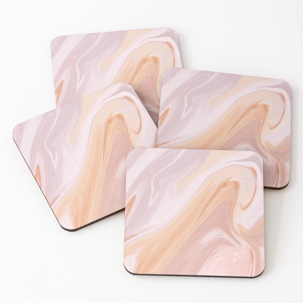 Item preview, White and pink marble abstract pattern designed and sold by Cattigal.