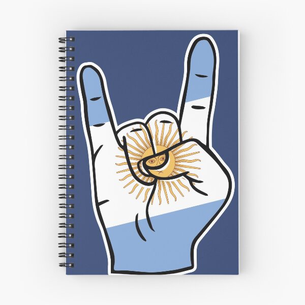 Item preview, Argentina Flag Rock On Hand designed and sold by SLAG-Creative.