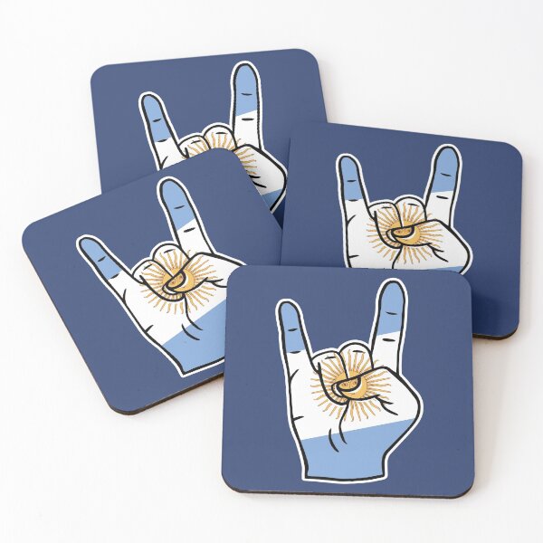 Item preview, Argentina Flag Rock On Hand designed and sold by SLAG-Creative.