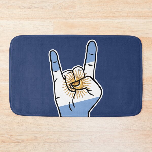 Item preview, Argentina Flag Rock On Hand designed and sold by SLAG-Creative.
