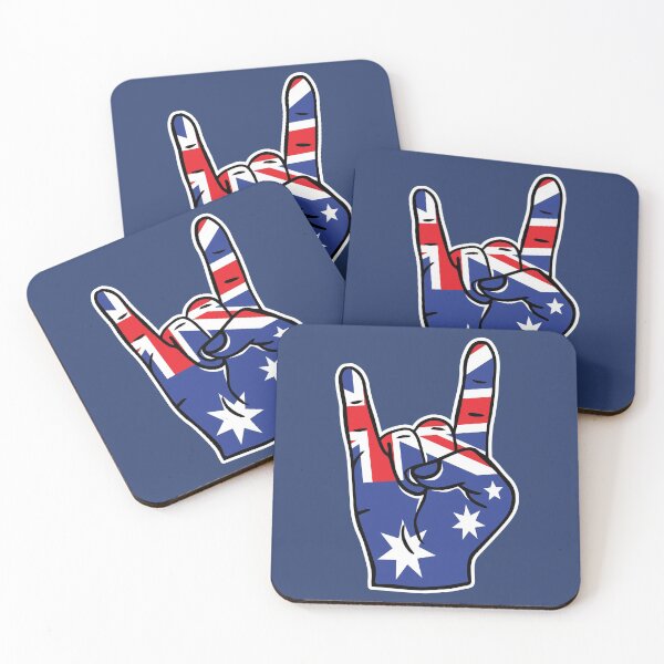 Item preview, Australia Flag Rock On Hand designed and sold by SLAG-Creative.