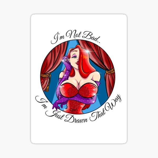 Pegatina «Jessica Rabbit» de Alexspillane88 | Redbubble