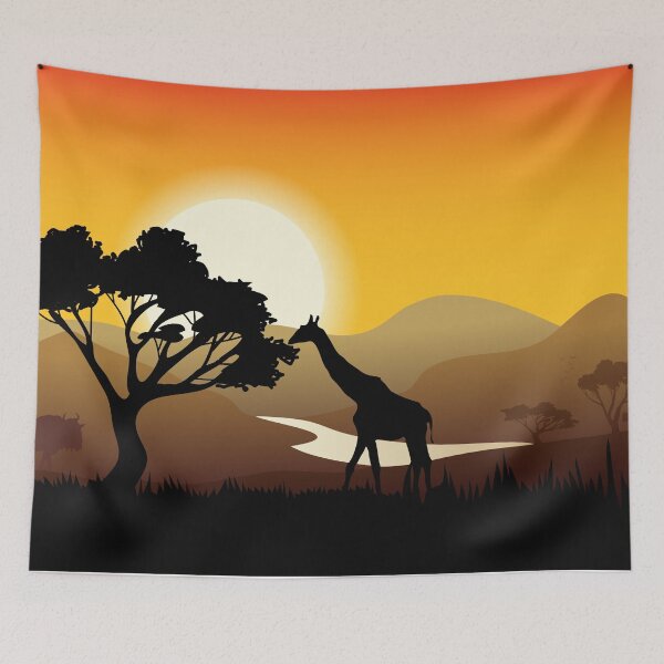 Item preview, African Lnadscape Poster designed and sold by Moon-Light-Art.