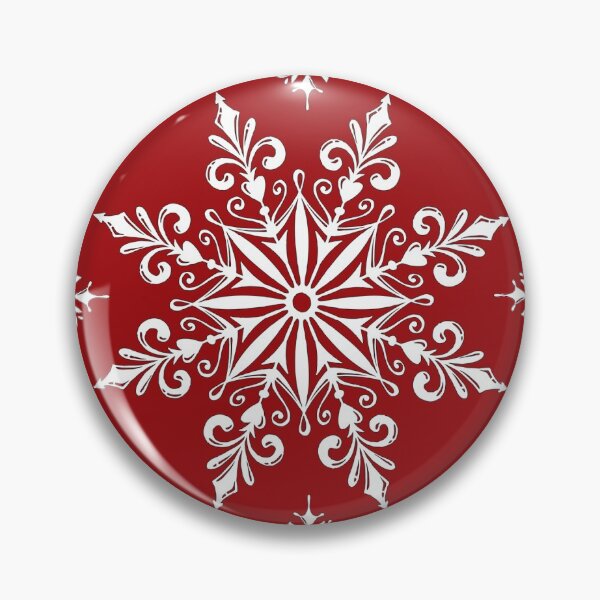 Item preview, Holiday Snowflake Pattern #2 on Red Background designed and sold by LaRoach Digital Arts.