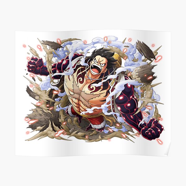 Luffy Gear 4 Posters Redbubble