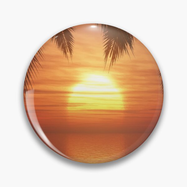 Item preview, Sunset palm trees designed and sold by Moon-Light-Art.