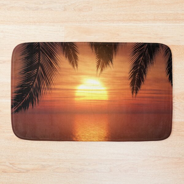 Item preview, Sunset palm trees designed and sold by Moon-Light-Art.